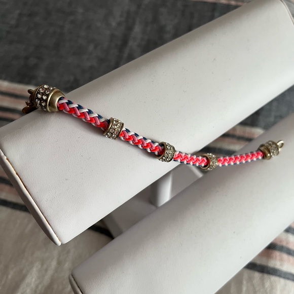 J CREW | rope bracelet | Sliding Crystal Charms - Picture 12 of 16